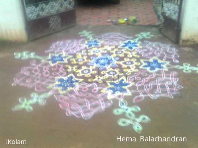 Rangoli: my first sikku kolam