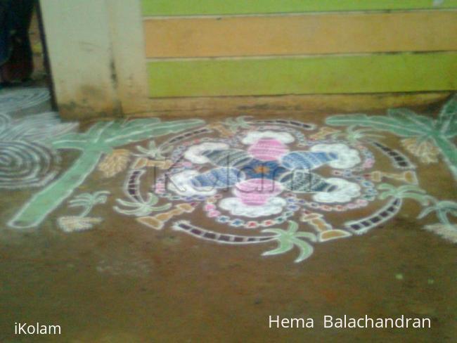 Rangoli: pongal kolam