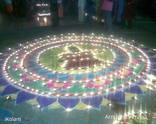 Rangoli: Karthigai Deepam Kolam