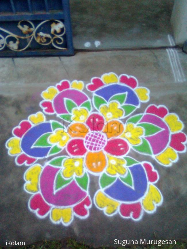 Rangoli: freehand rangoli