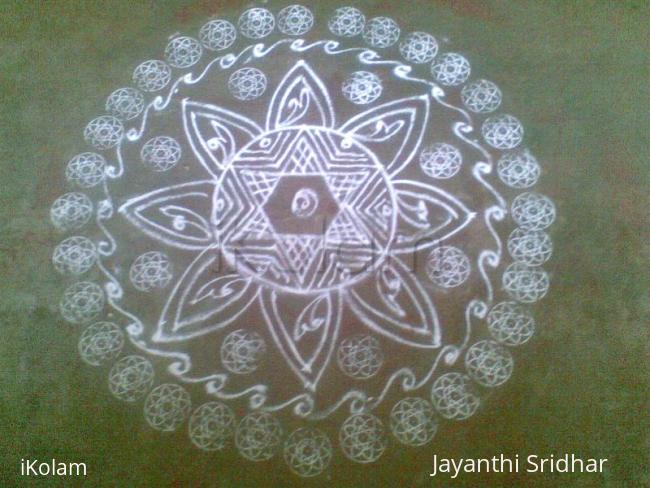 Rangoli: simple kolam