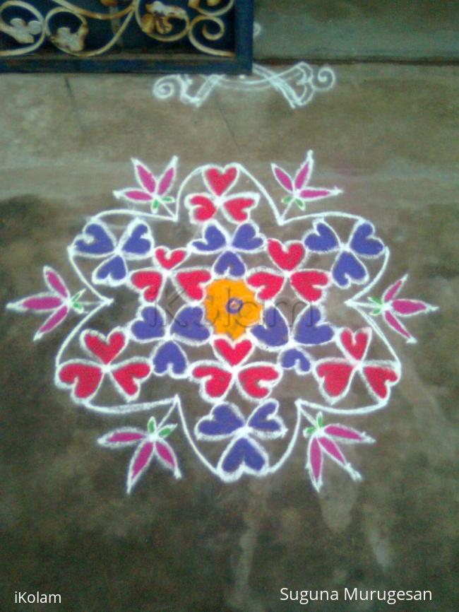 Rangoli: valentines day