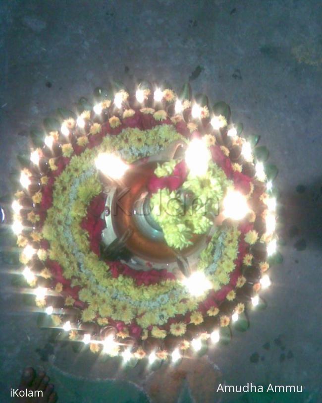 Rangoli: Karthigai Deepam Kolam