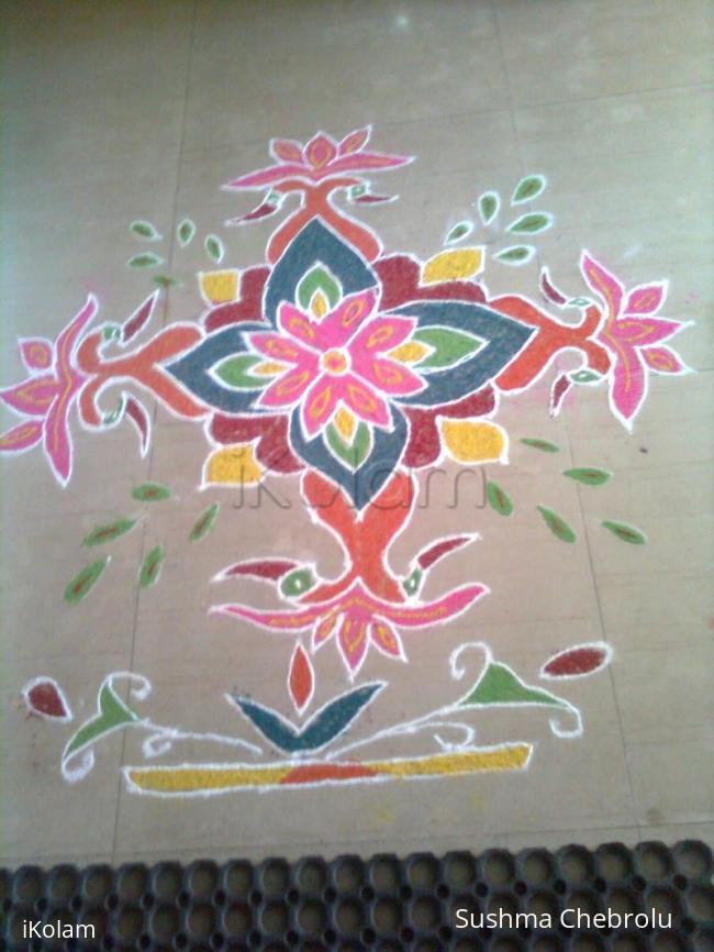 Rangoli: pongal dots rangoli