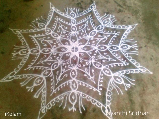 Rangoli: Simple kolam