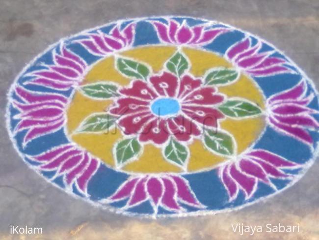 Rangoli: free hand drawing