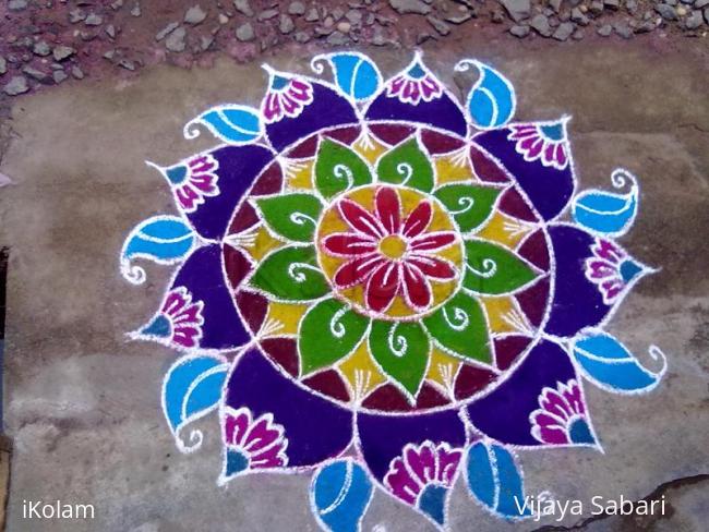 Rangoli: free hand drawing