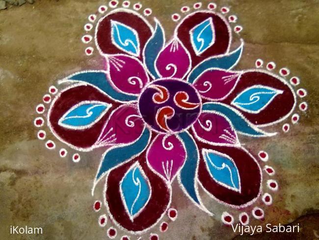 Rangoli: free hand drawing