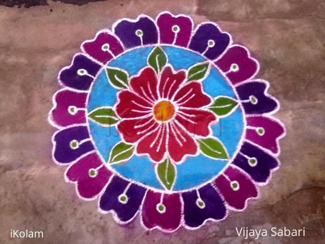 Rangoli: free hand drawing