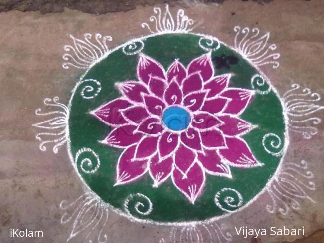 Rangoli: free hand drawing