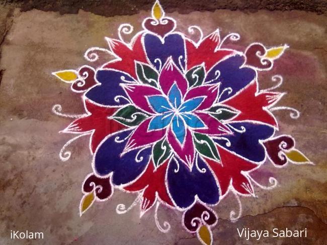 Rangoli: free hand drawing