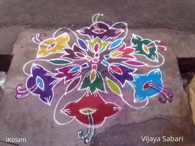 Rangoli: dotted kolam