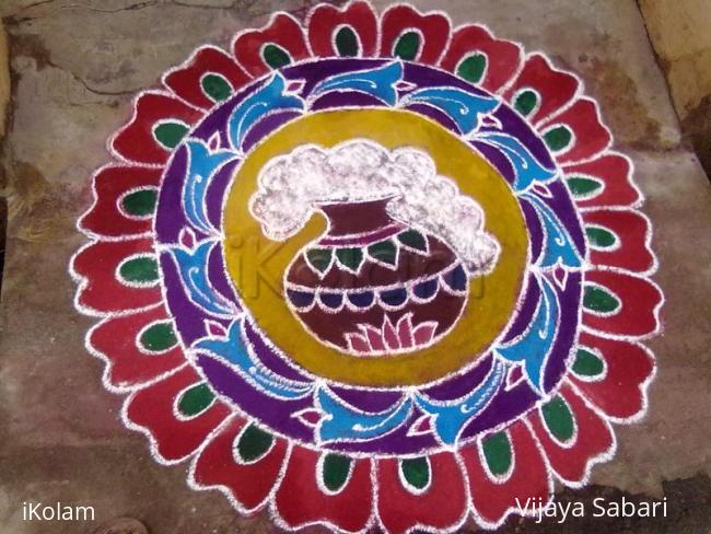 Rangoli: free hand drawing