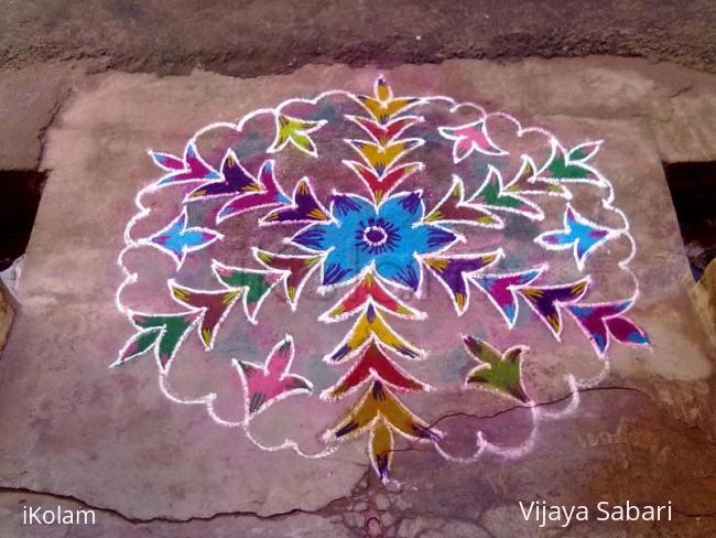 Rangoli: dotted kolam