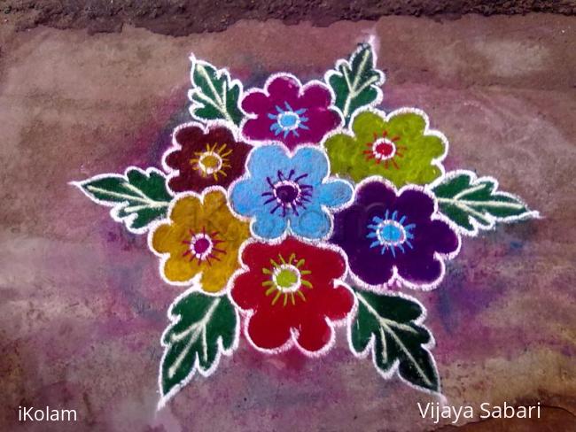 Rangoli: dotted kolam