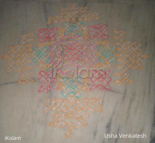 Rangoli: chikku kolam.