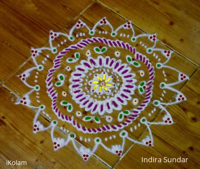 Rangoli: Embroidery kolam 3