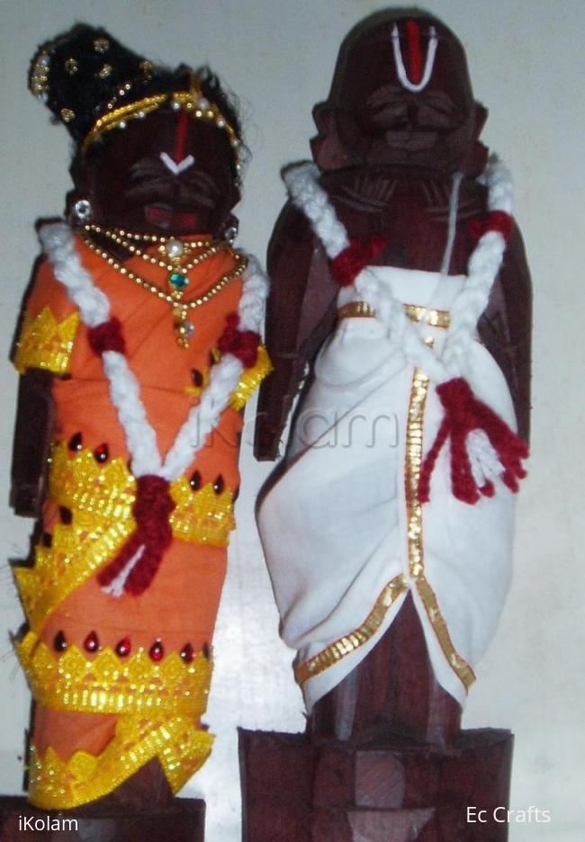 Rangoli: Marapachi doll for contest