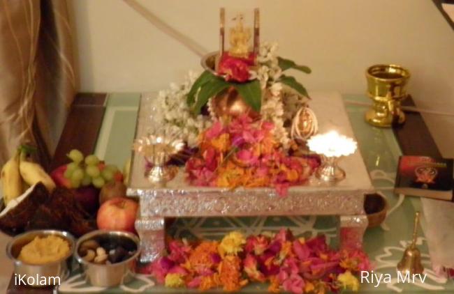 Rangoli: Laxmi pooja 