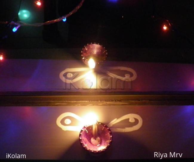 Rangoli: Diwali diya