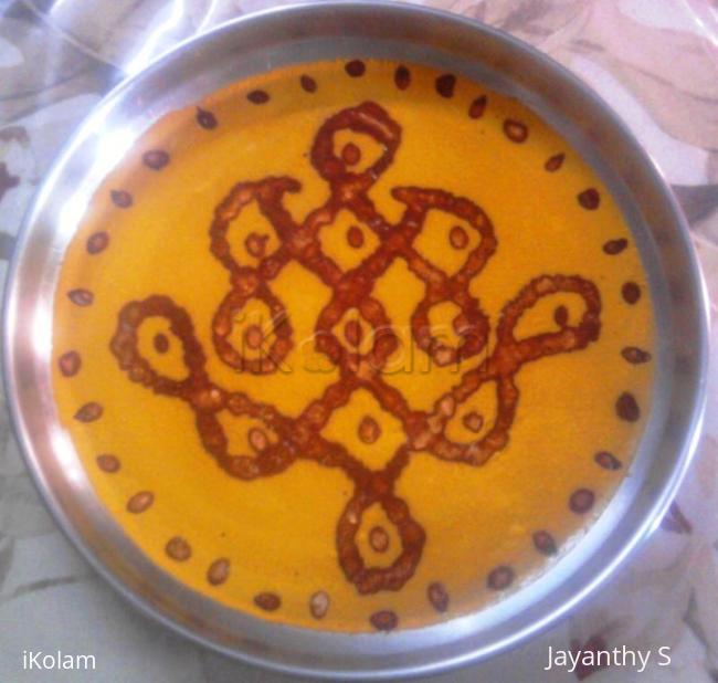 Rangoli: aarti plate