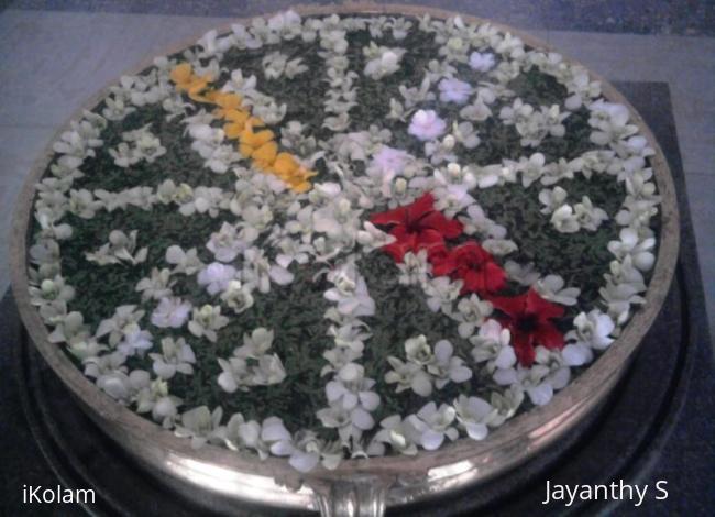 Rangoli: floating flowers