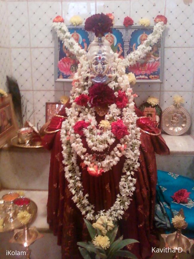 Rangoli: goddess lakshmi