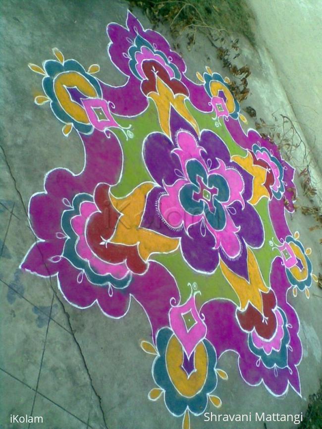 Rangoli: pongal kolam