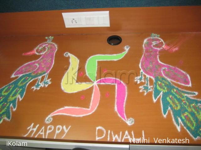 Rangoli: office desk