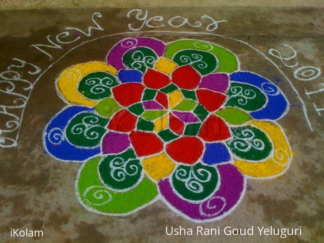 Rangoli: New Year rangoli