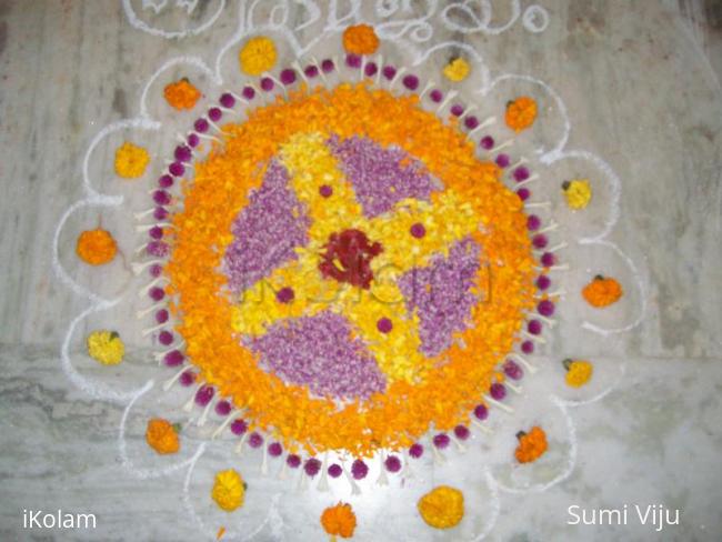 Rangoli: onam pookkolam