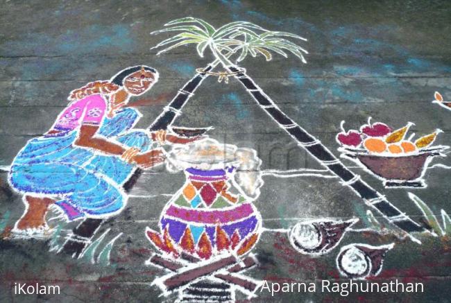 Rangoli: Pongal Rangoli