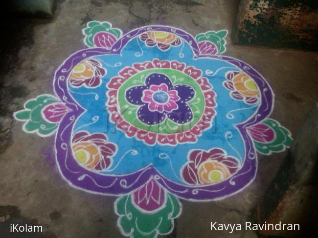 Rangoli: Freehand rangoli