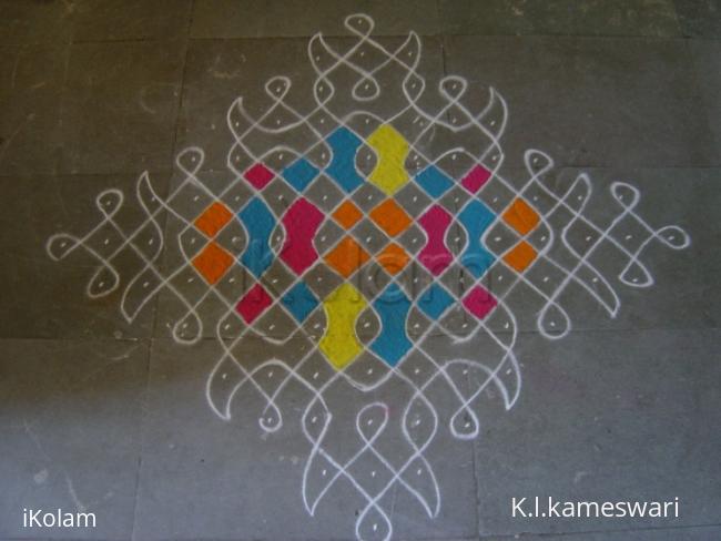 Rangoli: Chikku Kolam for Bhogi