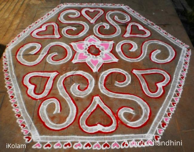 Rangoli: VALENTINE DAY SPL KOLAM-2