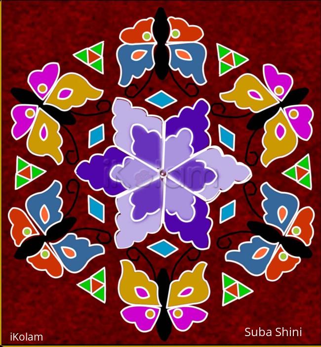 Rangoli: dotted kolam