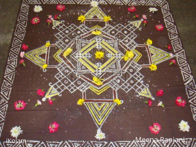 Rangoli: Chowkpurana or Padi kolam painting