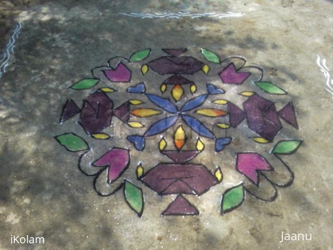 Rangoli: Diwali deepams rangoli part 1 