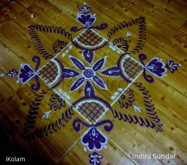 Rangoli: Purple Rangoli