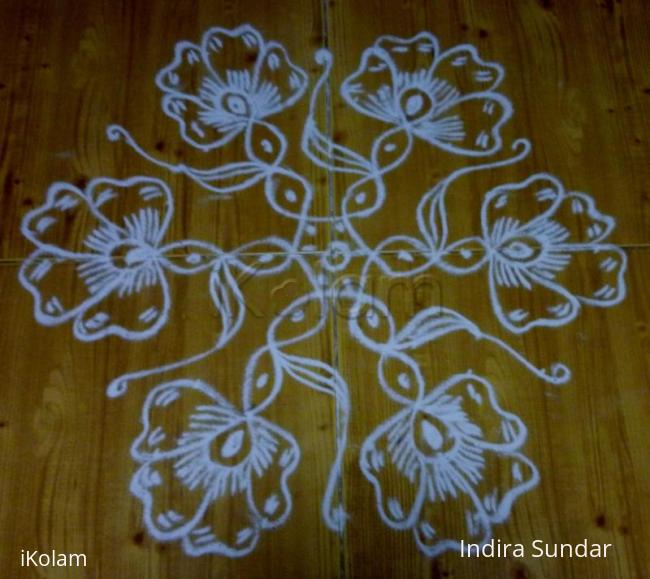 Rangoli: Dotted Flower kolam