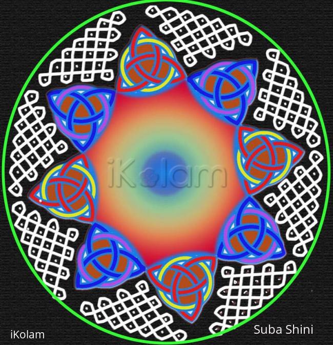 Rangoli: dotted kolam