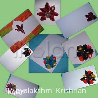 Rangoli: quilling envelops (q.kolam)