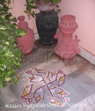 Rangoli: flat kolam