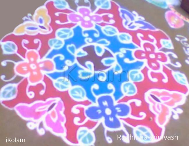 Rangoli: flower kolam