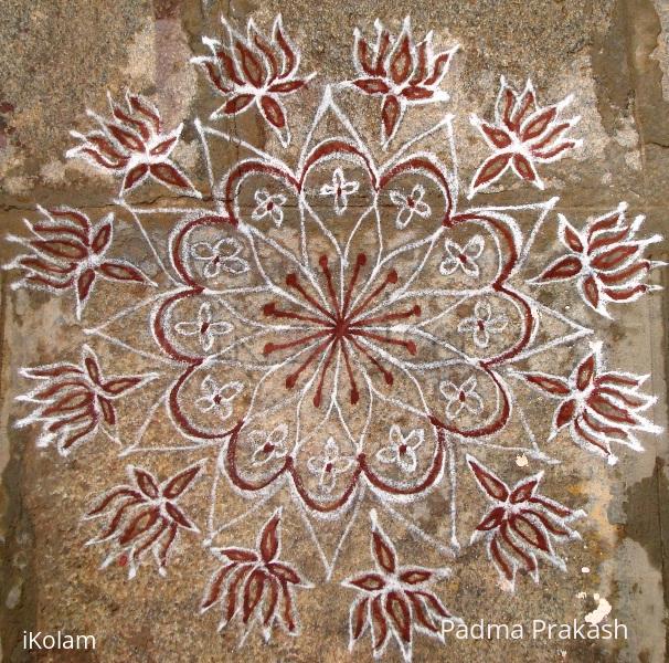 Rangoli: free hand kolam - 6