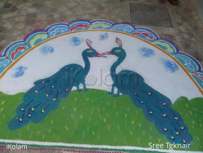 Rangoli: my peacocks - contest