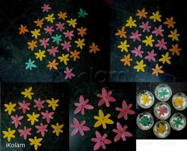 Rangoli: Ice cream stick kolam