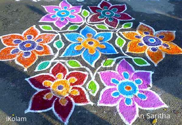 Rangoli: colour full rangoli