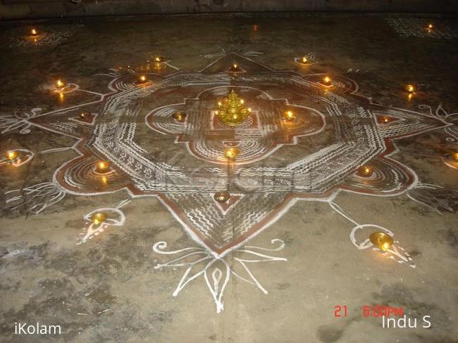 Rangoli: Karthigai Kolam