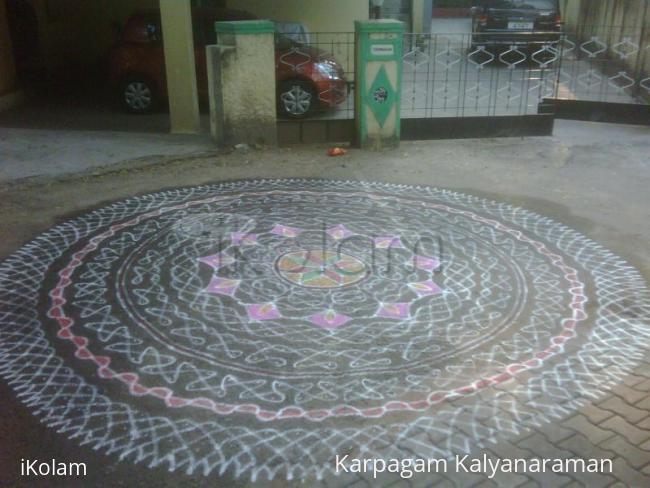 Rangoli: Margazhi  Dew Drops Rangoli Contest-entry